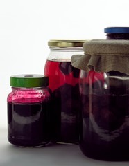 domestic fruit jams and juices