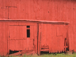 old barn wall