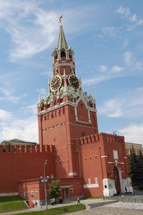 Obraz premium moscow red square spasskaya tower