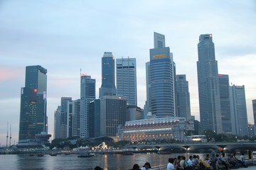 singapore dusk