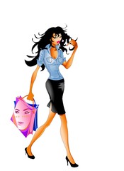 girls going to shopping