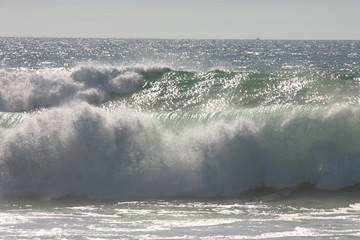 mittagssonne über dem atlantik
