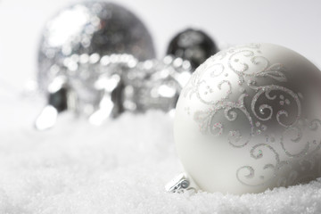silver christmas bauble