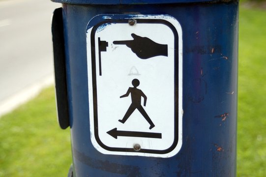 press to walk