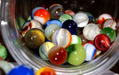 marbles spilling