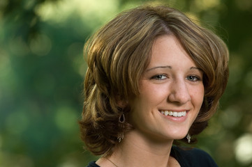 Naklejka premium outdoor head shot