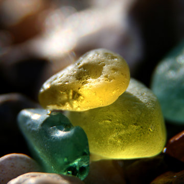 petits cailloux de verre