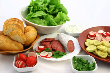 ready to make sandwiches