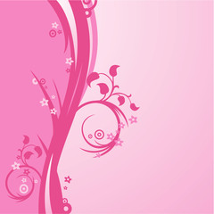 pink background illustration