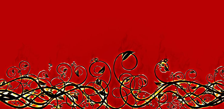 red hot burining background
