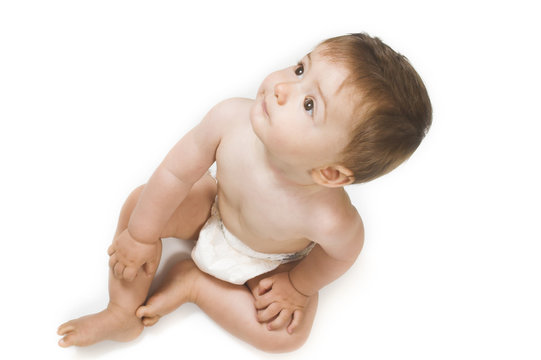 baby on white