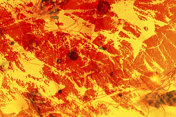 yellow and red grunge abstract