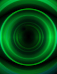 abstract illustration - dark green circles