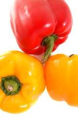 yellow and red peppers
