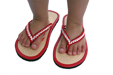 child in thongs