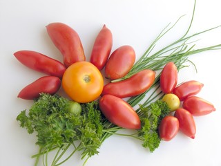 an autumn vegetable posy