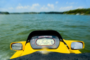 personal watercraft on lake