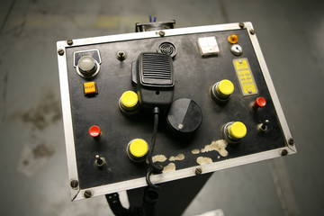 Fototapeta premium control panel (focus on cb radio)