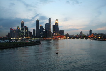Fototapeta na wymiar singapore skyline