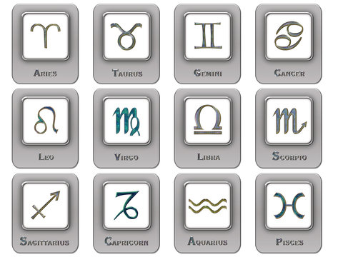 zodiac signs - icons