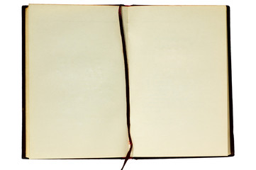 isolated blank book on white background