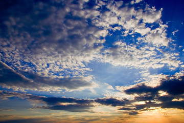clouds at sunset