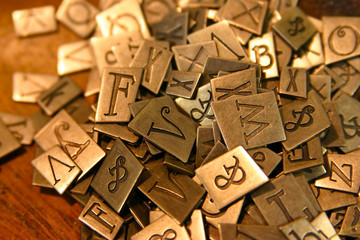 pewter letters