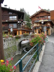 ruisseau dans megeve