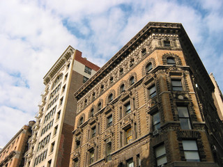Fototapeta na wymiar Stare budynki biurowe nyc broadway
