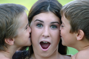 girl looking surprised