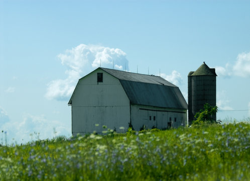 barn and silo