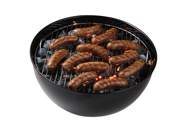 brats on a grill