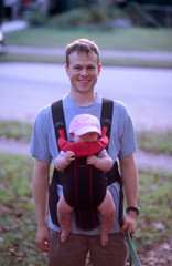 proud daddy with his daughter