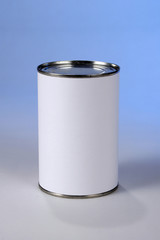 can with blank label