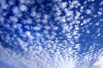 white clouds and a intens blue sky 01