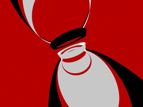 abstract tie red black and white clip art preview