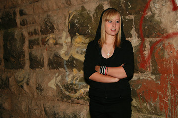 young teen goth girl