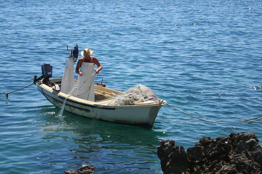 fisherman on the coast