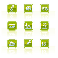 design elements p.42d "glossy camping icons"