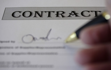contract sign off