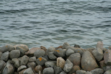stones and water