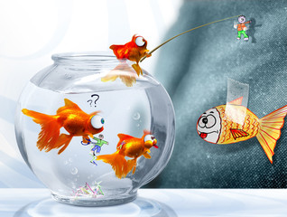 homme d'avril et poissons aussi