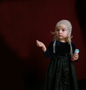  little girl in party dress