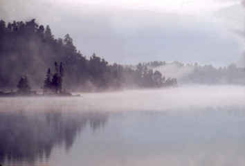 mist off the lake