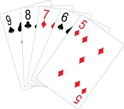 staight card hand