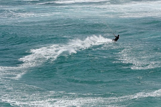 trace de kite surfeur