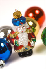 christmas ornaments- crystal santa claus
