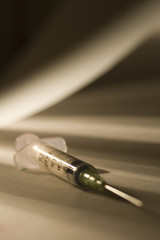 isolated syringe
