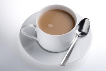 isolated cup of english tea
