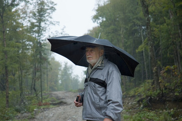 under the rain